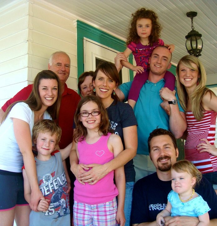 group on the porch